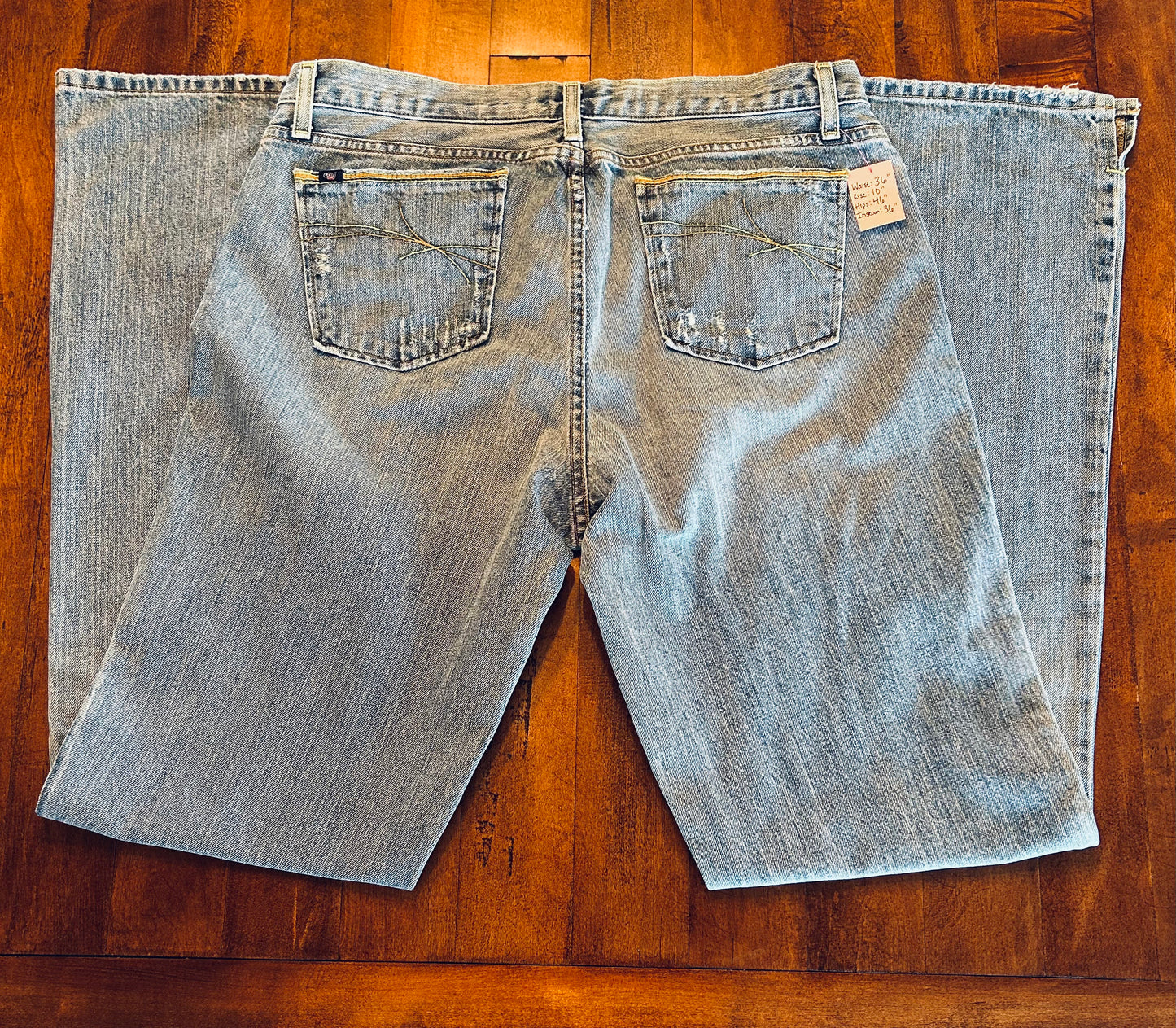Vintage Cruel Girl Jeans with Button Fly Size 36x36