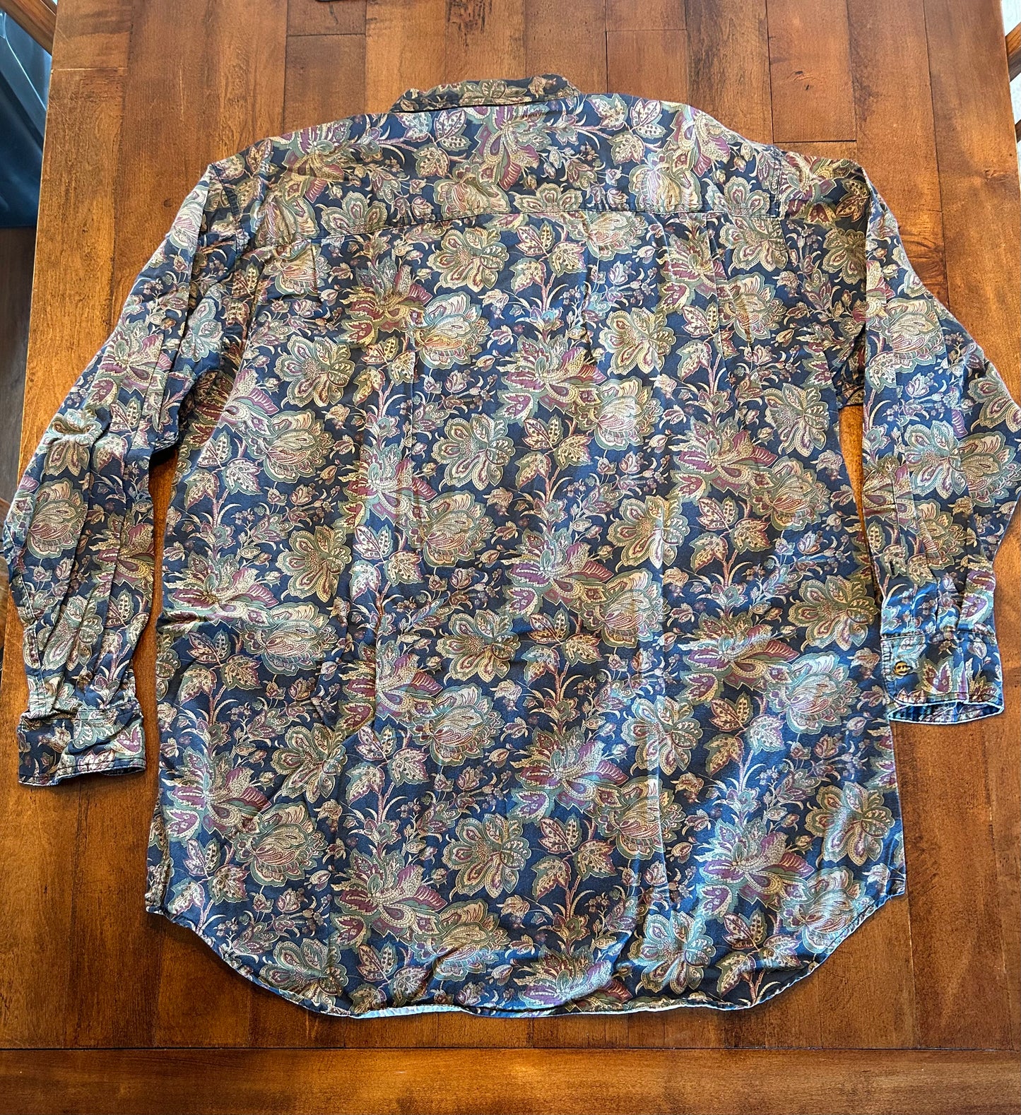 Vintage Floral Button Up Size XXLT