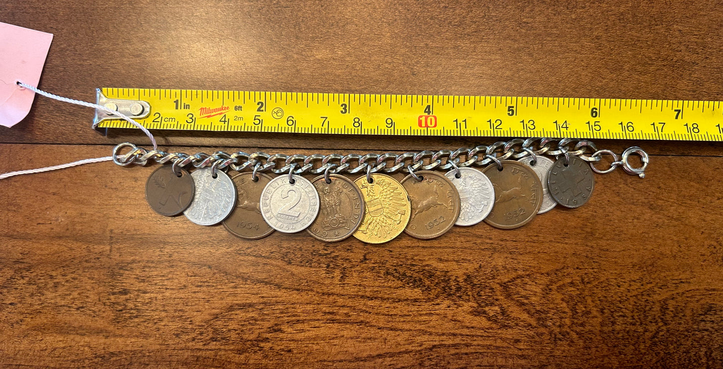 Vintage Coin Bracelet