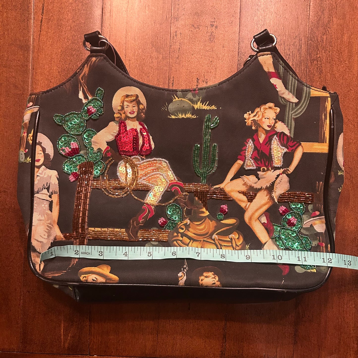 Vintage Cowgirl Shoulder Purse