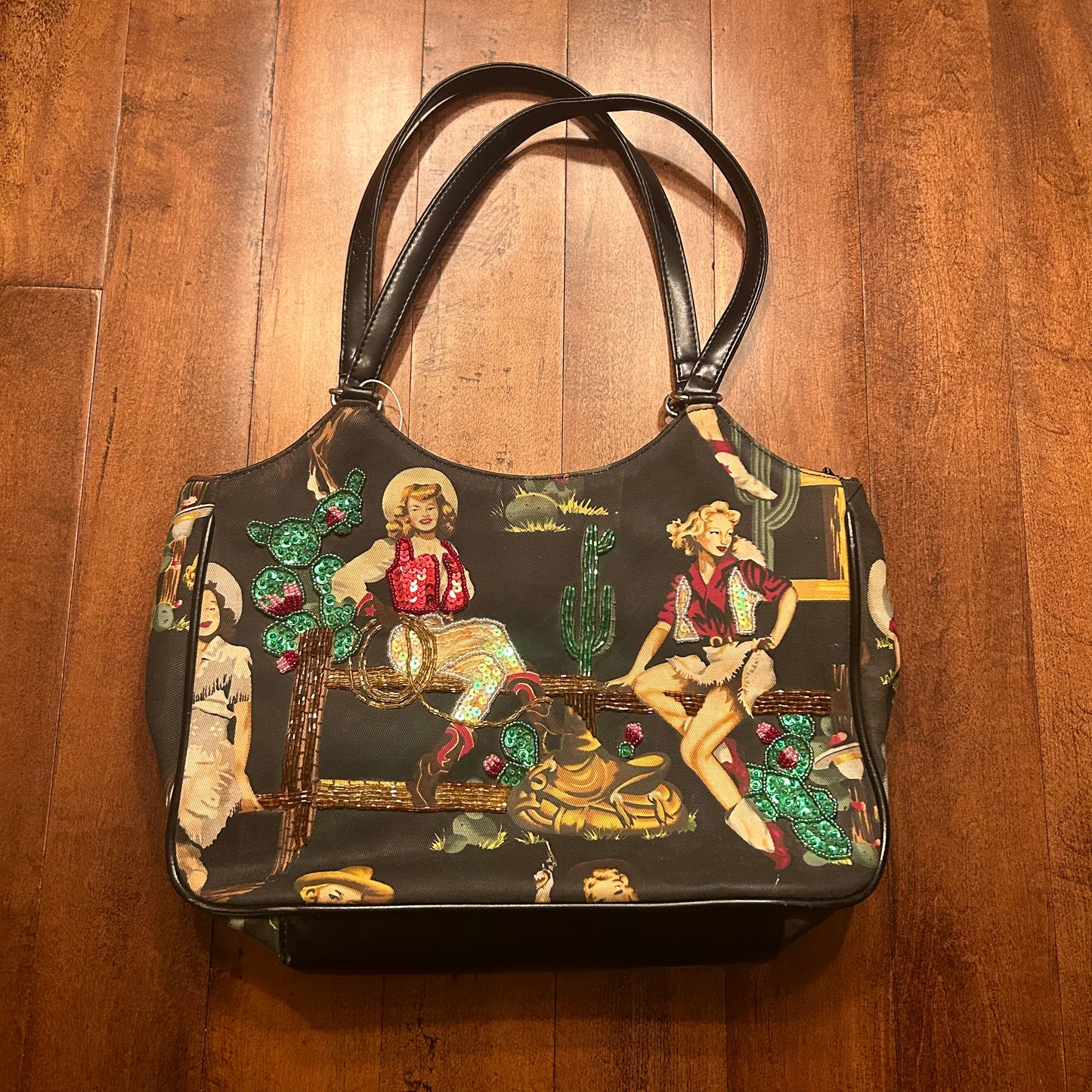 Vintage Cowgirl Shoulder Purse