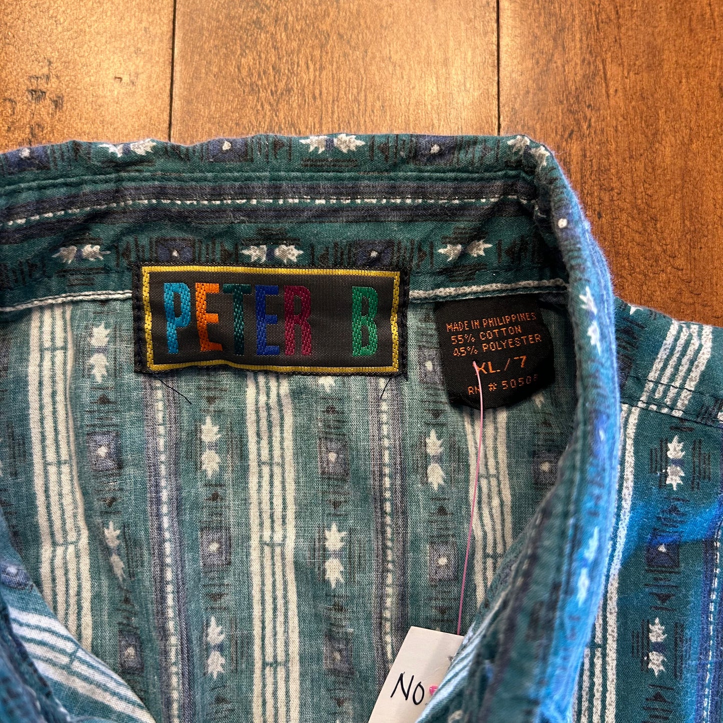 Vintage Peter B Aztec Button Up Kids Size L/XL or Ladies XS