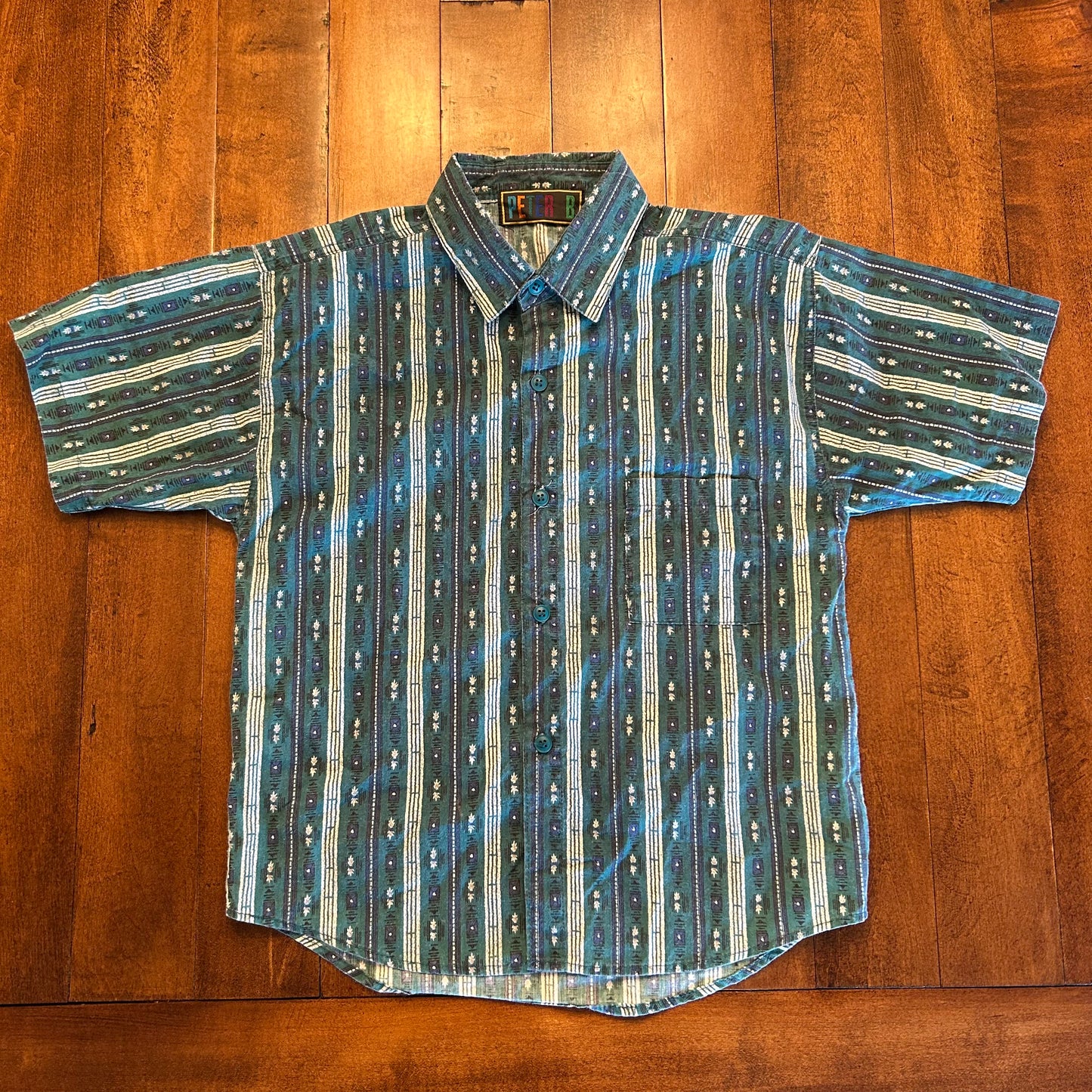 Vintage Peter B Aztec Button Up Kids Size L/XL or Ladies XS