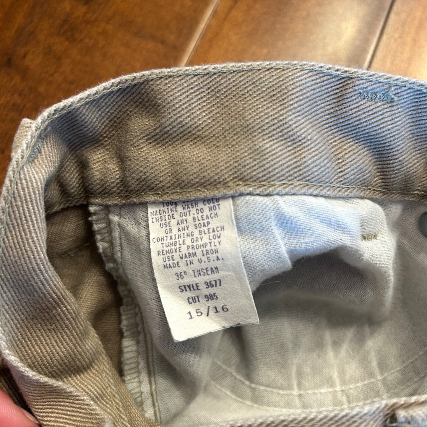 Vintage Roughrider by Circle T Tan Bareback Cut Off Shorts Size 30