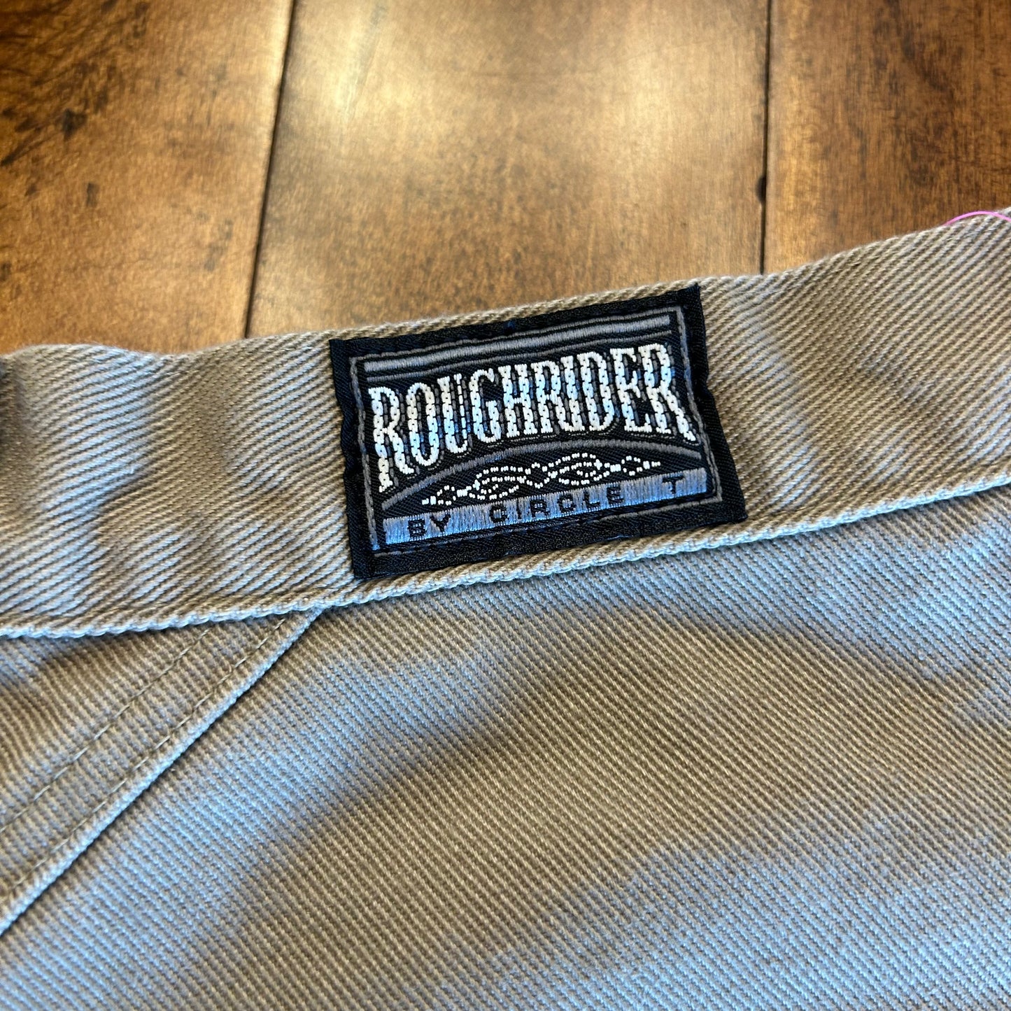 Vintage Roughrider by Circle T Tan Bareback Cut Off Shorts Size 30