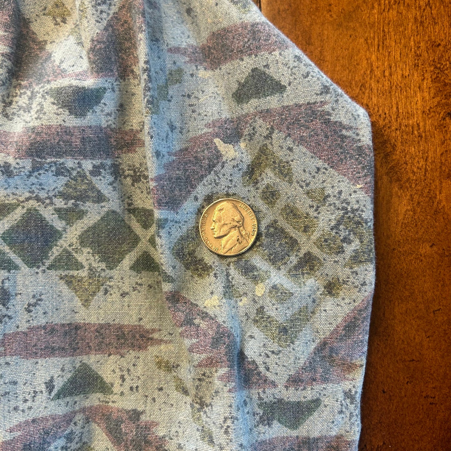 Vintage Tones by CC Sport Aztec Button Up Size M