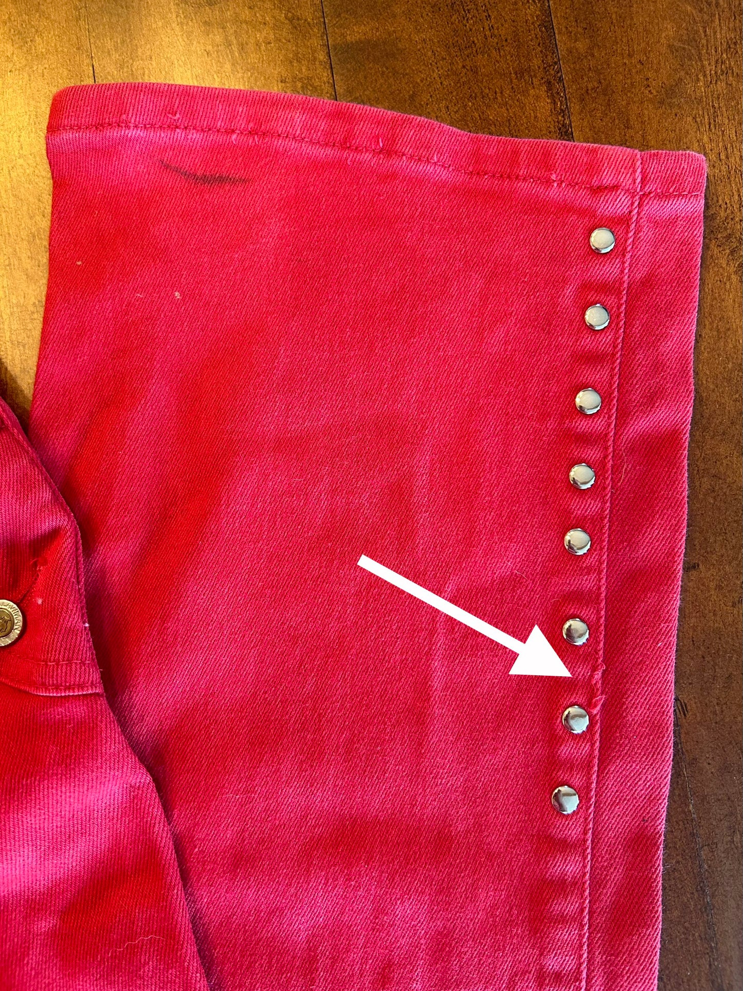 Rare Red Bareback Lawman Jeans 26x33