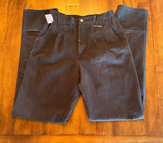 Rocky Mountain Black Pleated Jeans Size 28x35