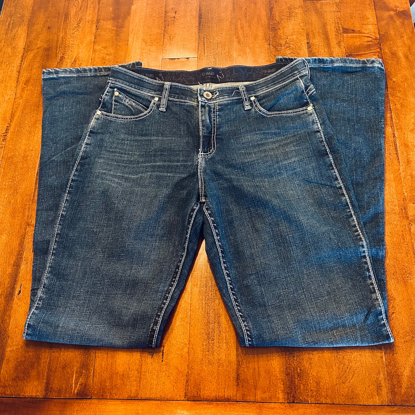 Wrangler Q-Baby Boot Cut Jeans Size 9/10x34