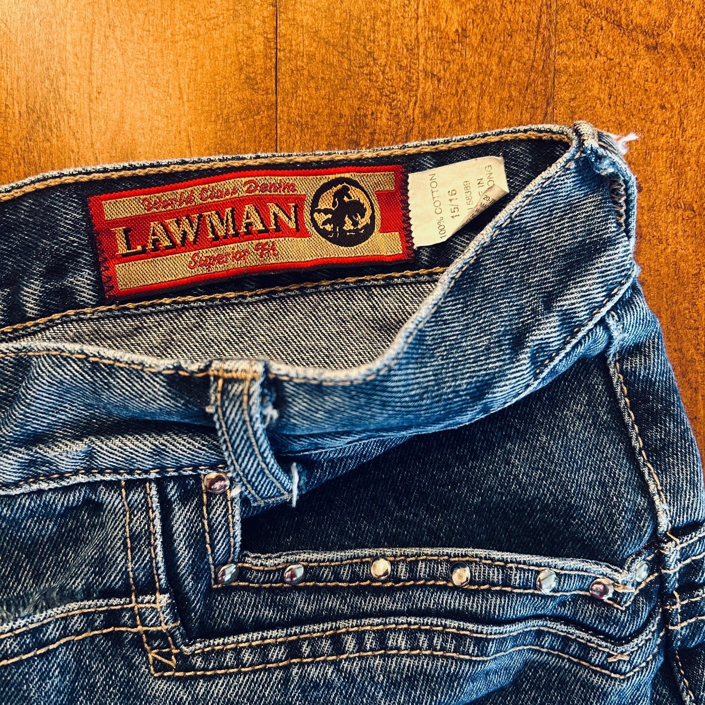 Lawman Bareback Jean Shorts Size 35