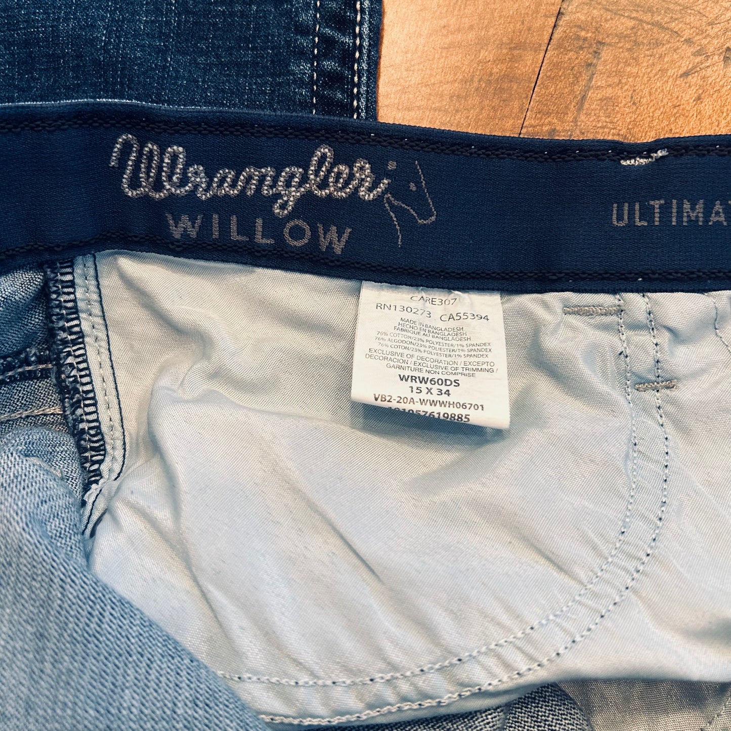 Wrangler Willow Jeans Size 15x34