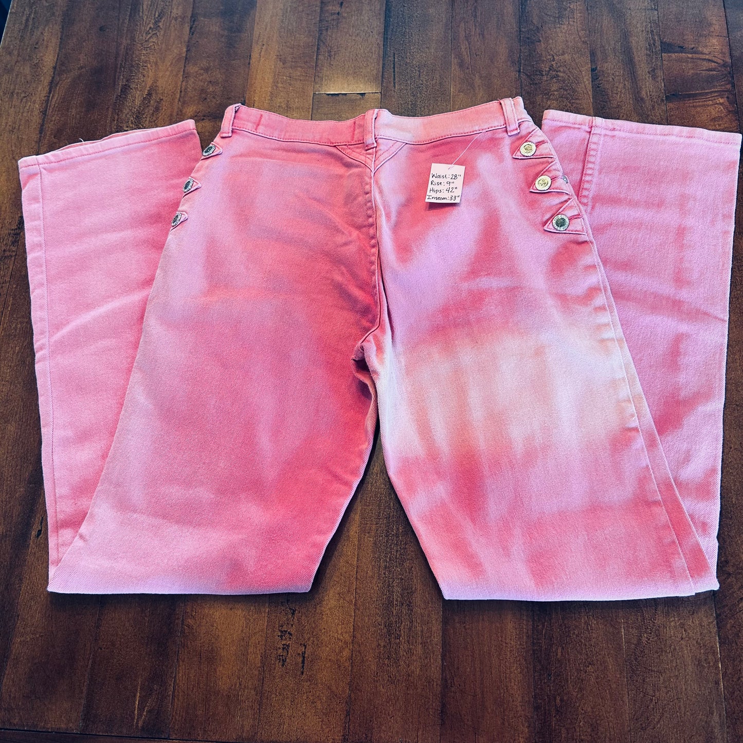 Lawman Bareback Pink Jeans Size 28x33