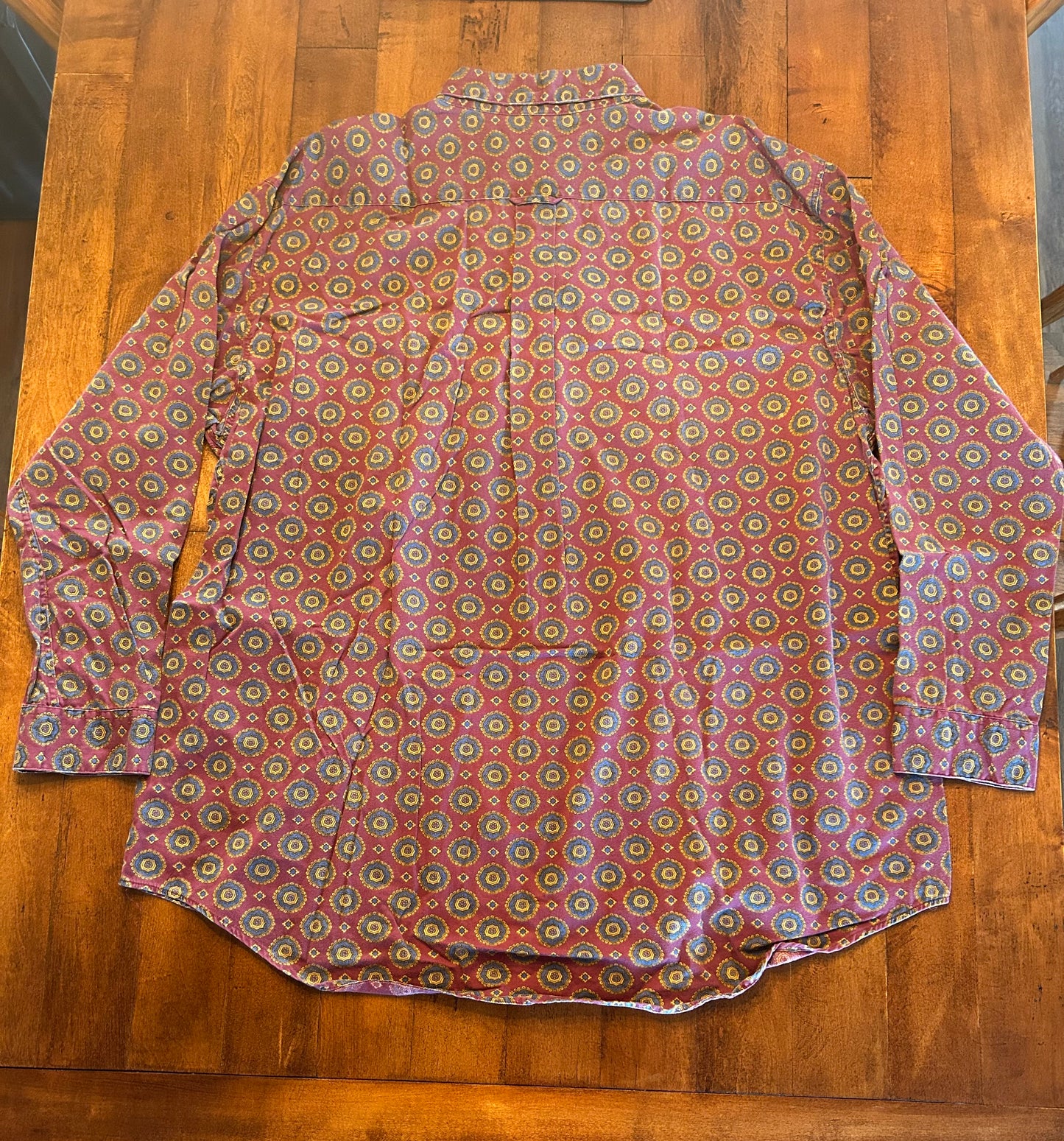 Vintage Burgundy Button Up Size XXL