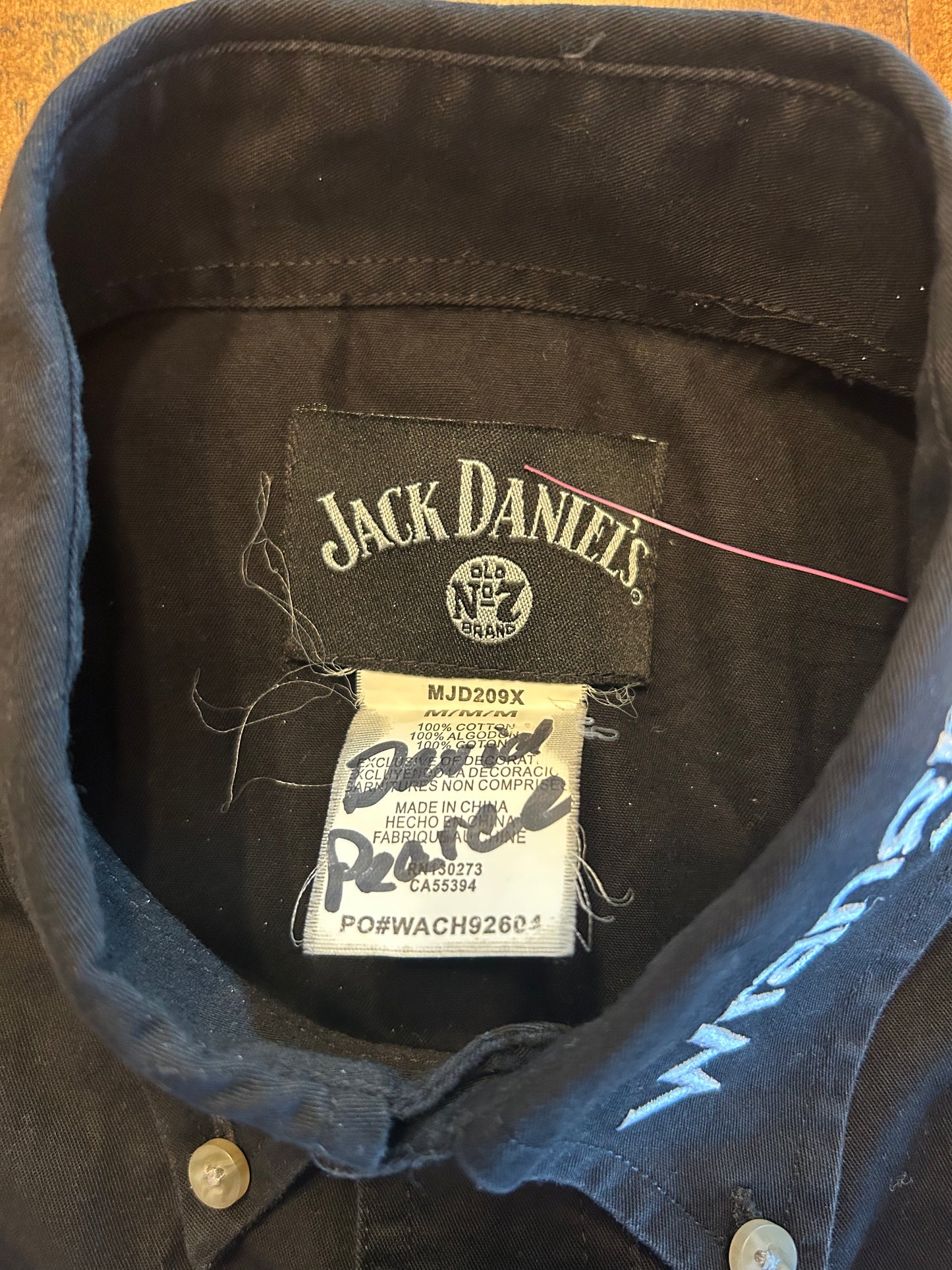 Jack Daniel’s Sponsor Button Up Size M