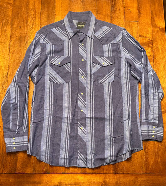 Wrangler Heavy Pearl Snap Size L