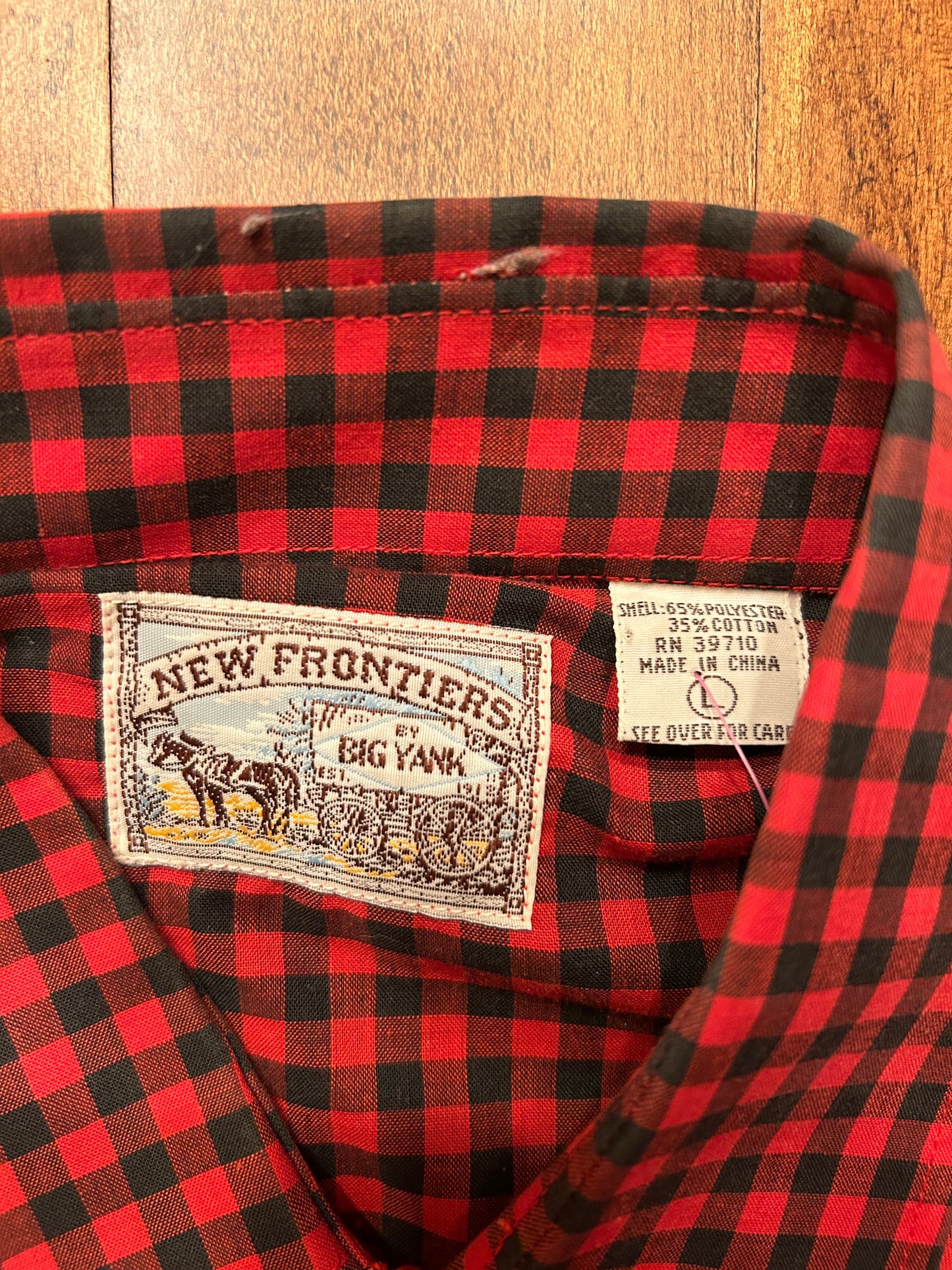New Frontiers Pearl Snap Size L