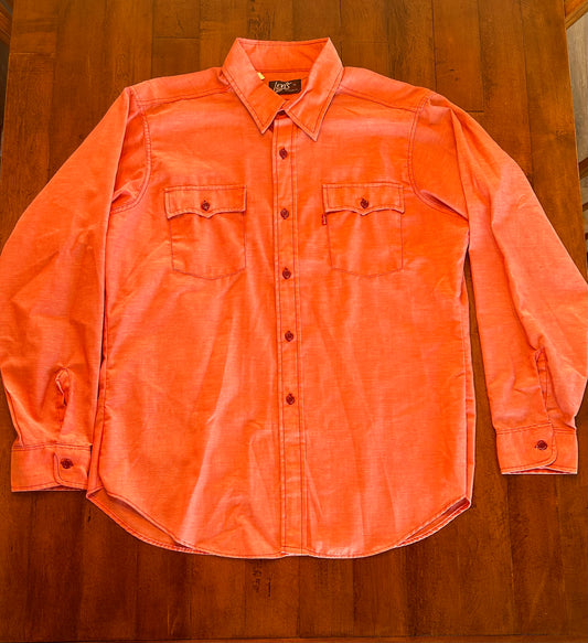 Vintage Pink Levi's Button Up Size XL