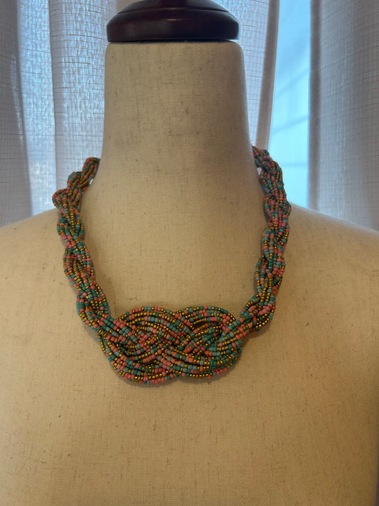 Multi Colored Beaded Necklace