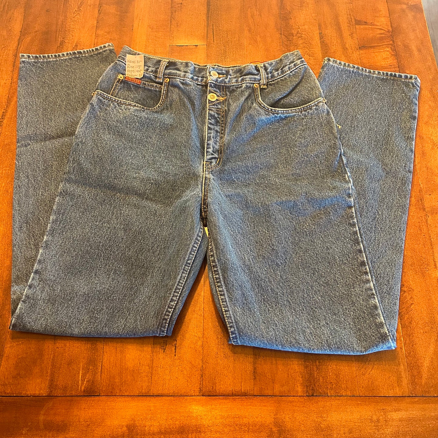 Lawman Bareback Jeans with 3 Buttons on Side Size 31x33