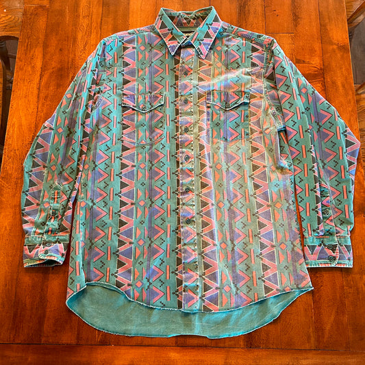 Wrangler Brushpopper Teal & Aztec Size 16.5-34 (L)