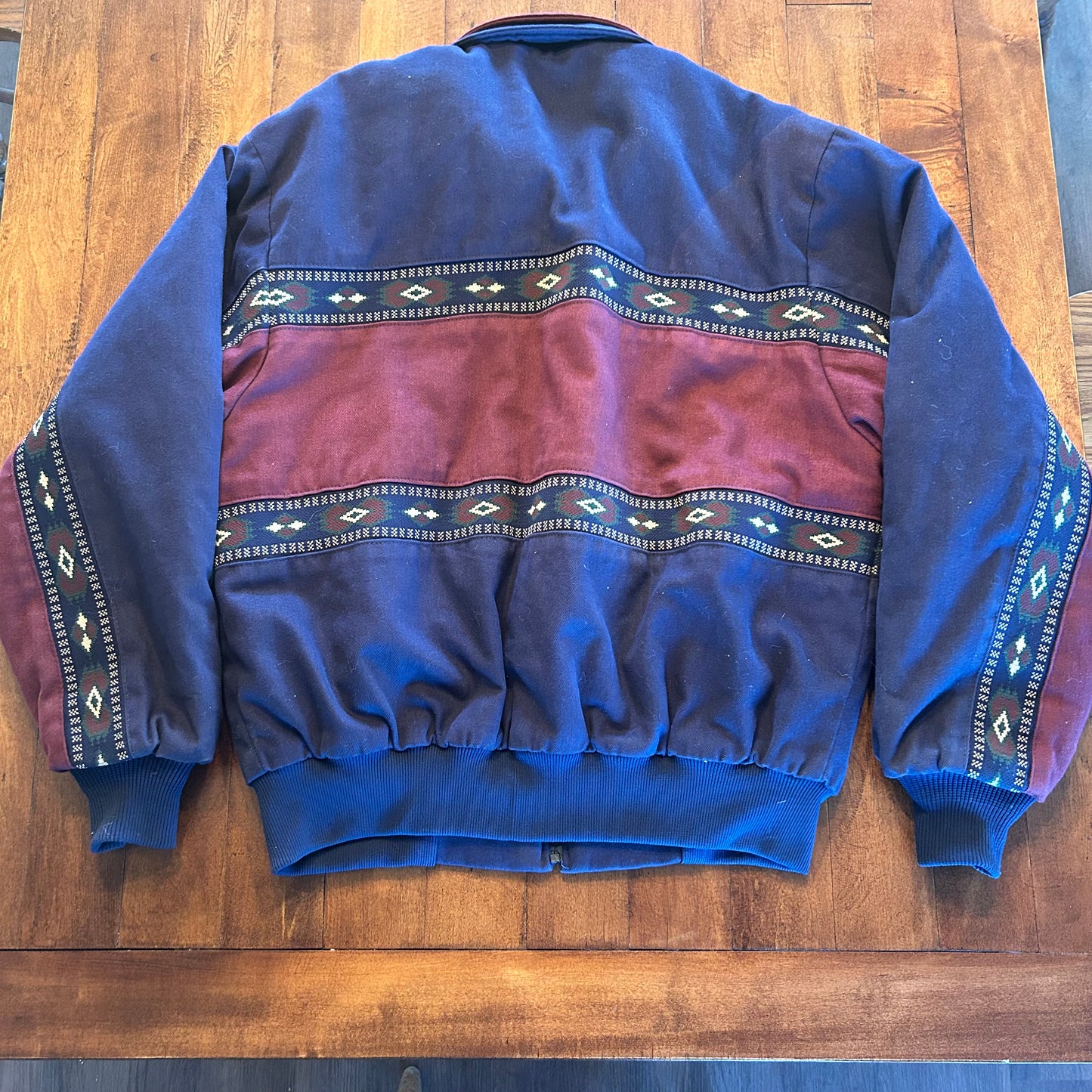 Vintage Cripple Creek By Circle S Aztec Bomber Jacket Size M/L