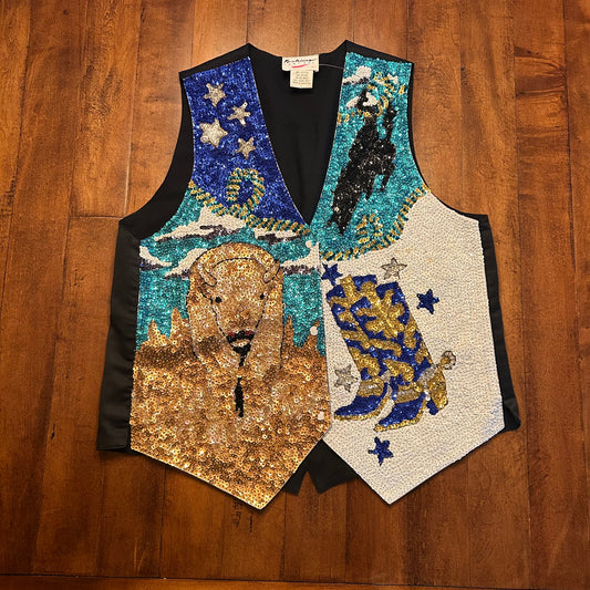 Rare Vintage Fashion Fantasy Vest Size L