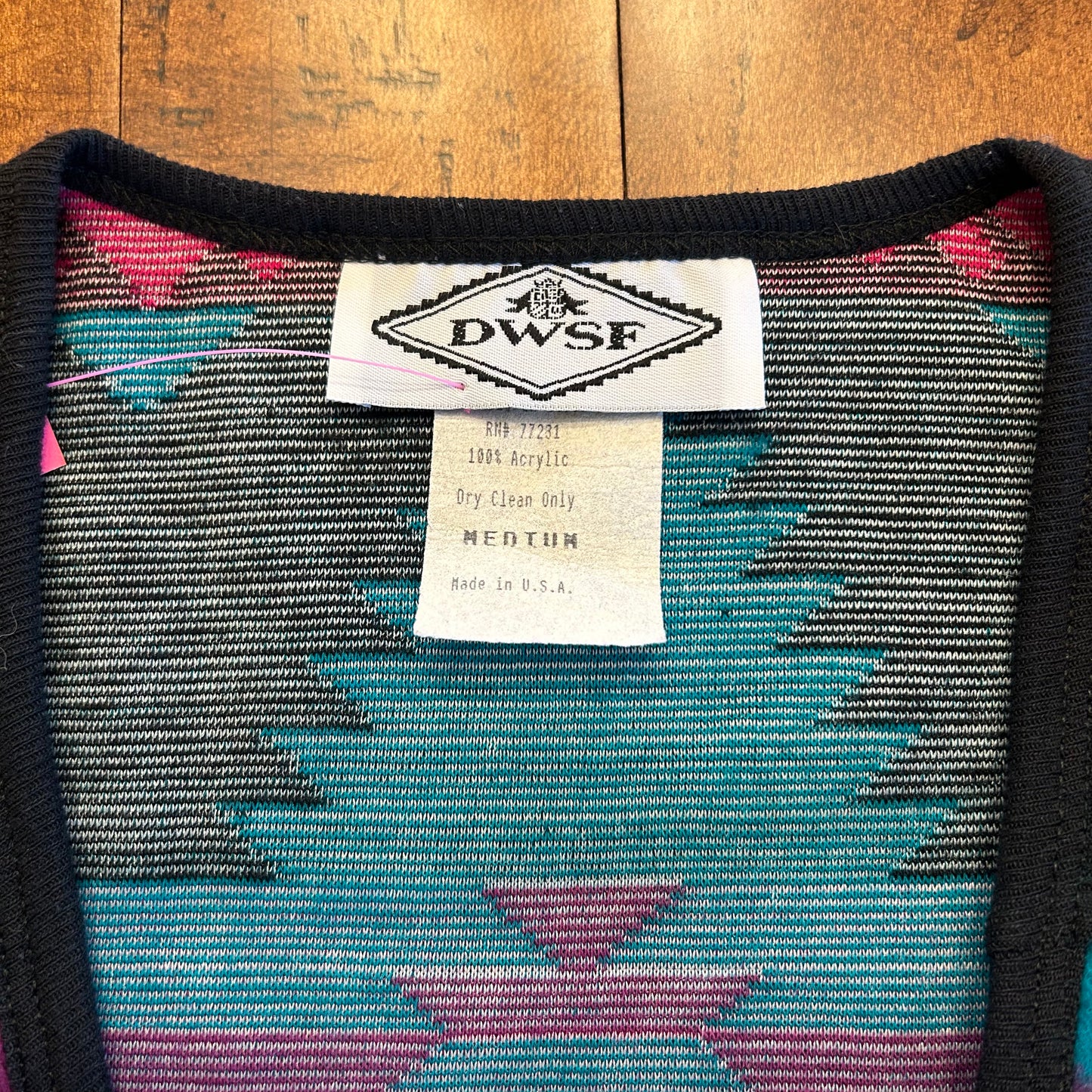 Vintage DWSF Aztec Vest Size M