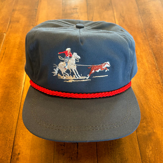 Vintage Calf Roping/Breakaway Navy Hat