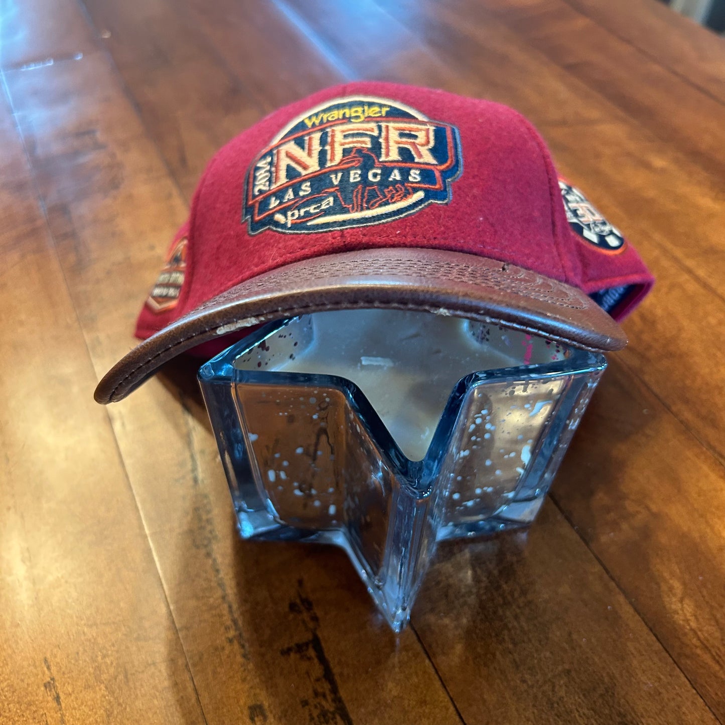 Limited Edition NFR 2014 Red & Brown Leather Hat