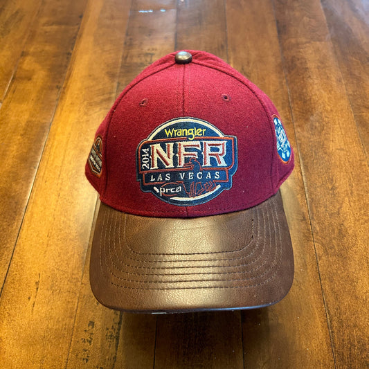 Limited Edition NFR 2014 Red & Brown Leather Hat