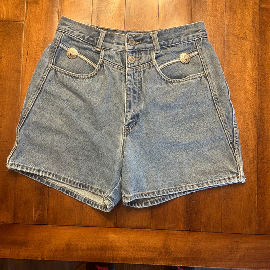 Vintage Lawman Light Blue Jean Shorts Size 29