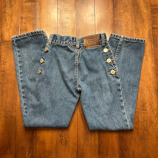 Super Rare Vintage Kids Lawman Bareback Jeans Size 5