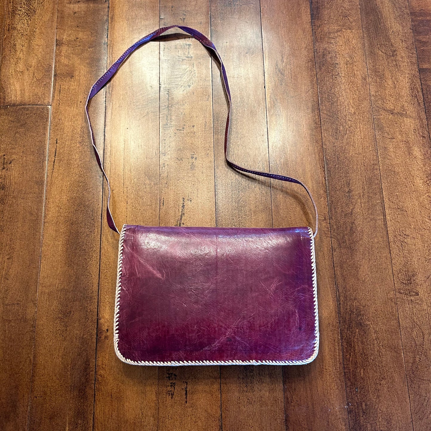 Vintage Hand Made Leather Purse