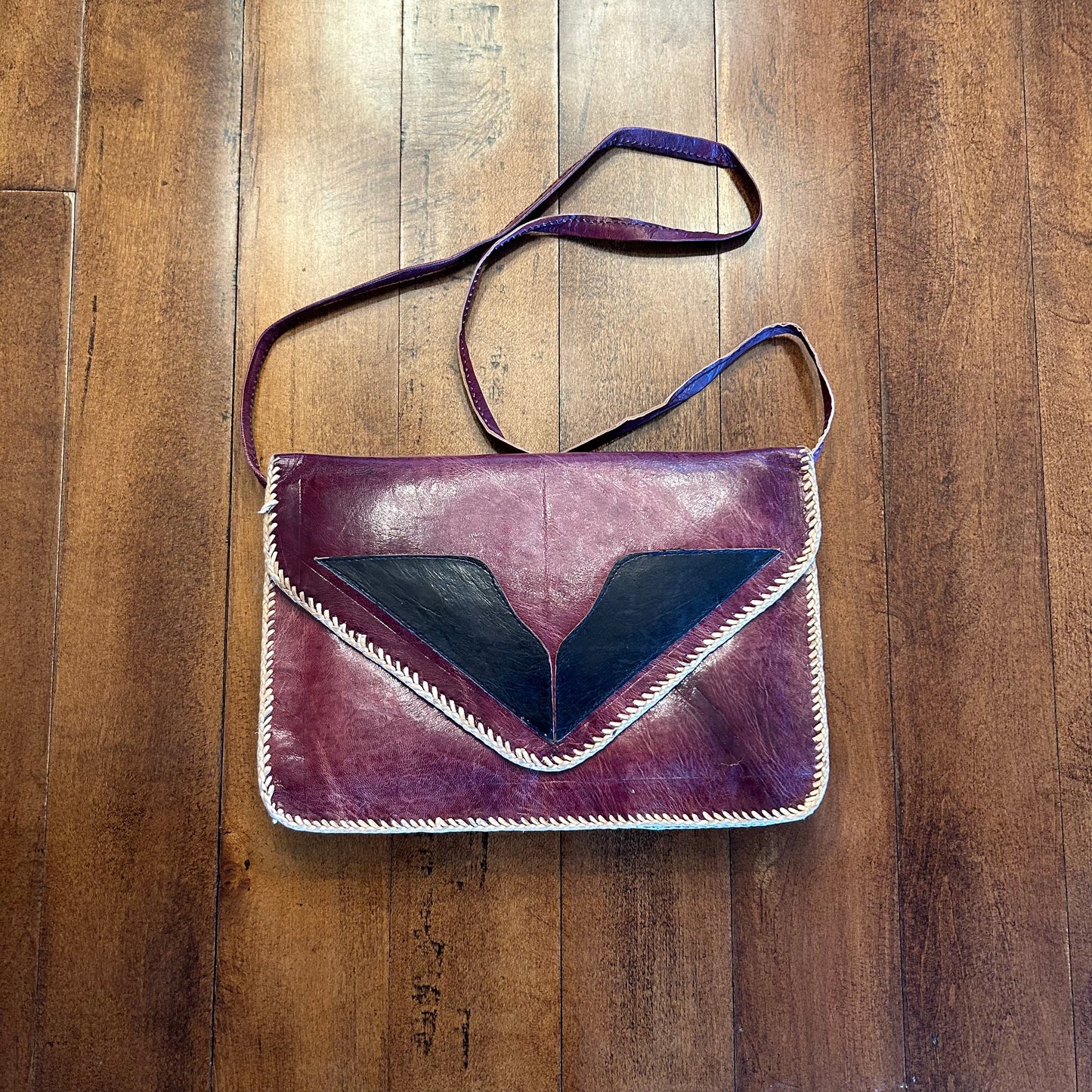 Vintage Hand Made Leather Purse