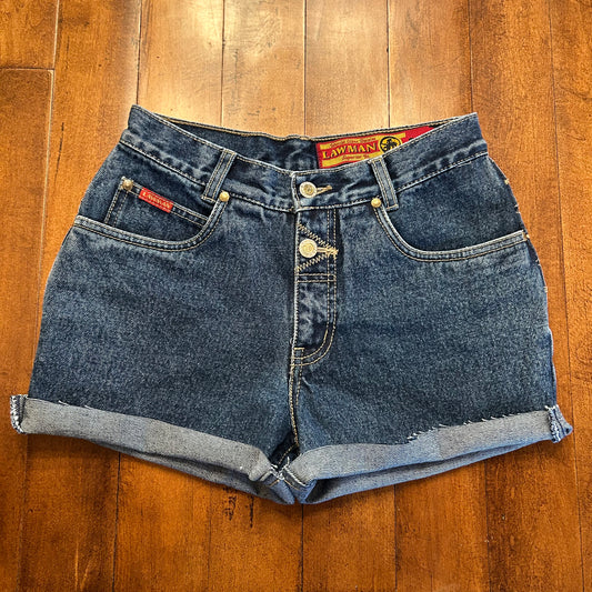 Vintage Lawman Bareback Jean Cut Off Shorts Size 26