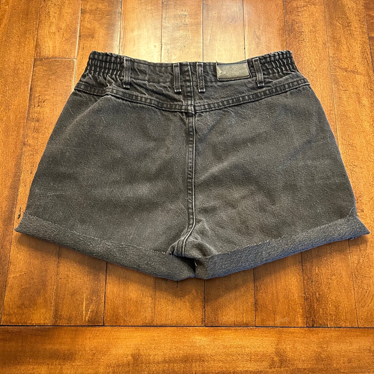 Vintage Lee Bareback Black Cut Off Jean Shorts Size 32