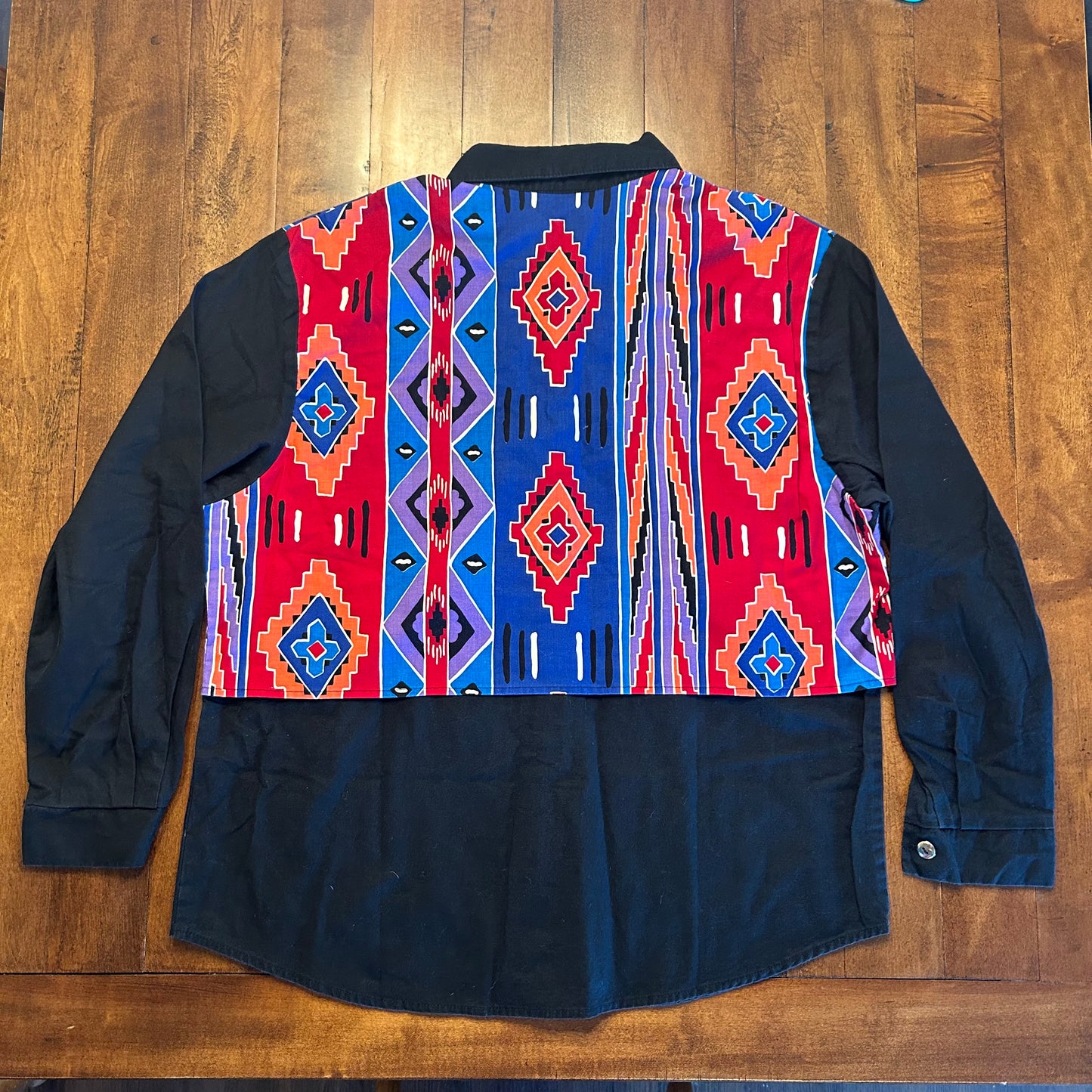 Vintage Western Plains Trading Co. Aztec Button Up Ladies Size M