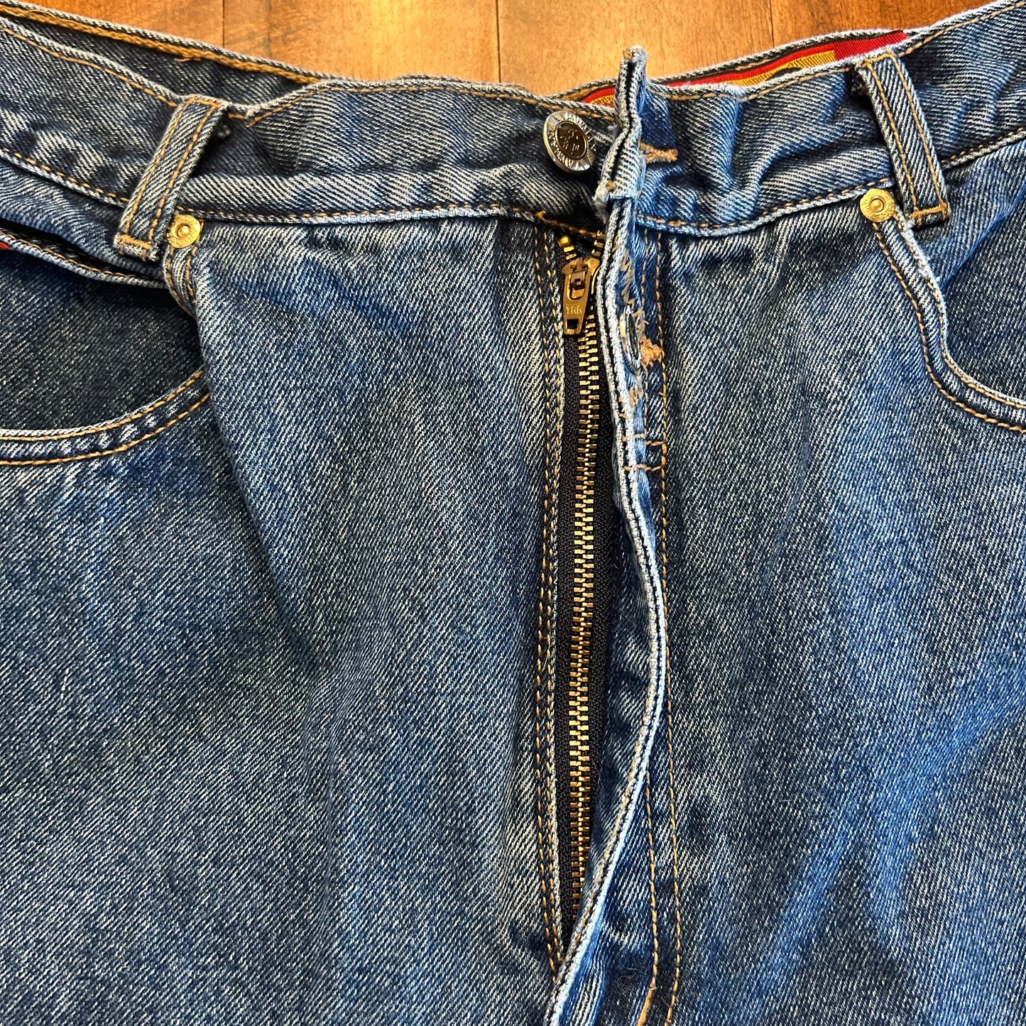 Vintage Lawman Jeans with 3 Buttons Size 32x35