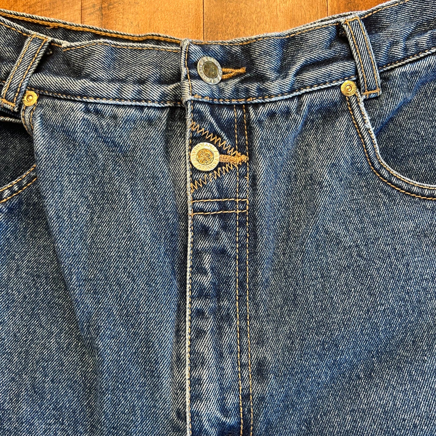 Vintage Lawman Jeans with 3 Buttons Size 32x35