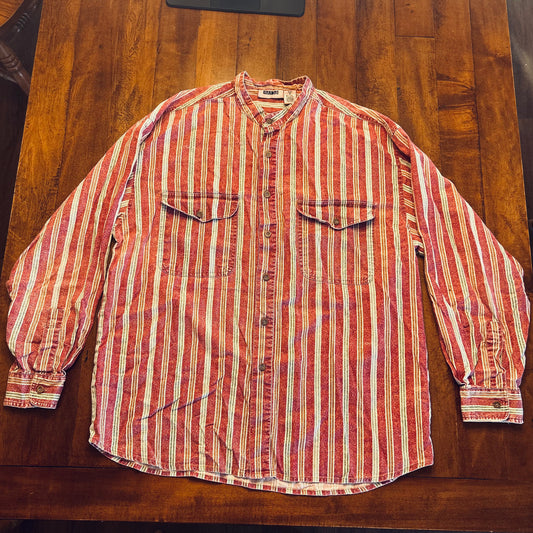 Vintage Gitano Pin Stripe Button Up Size M