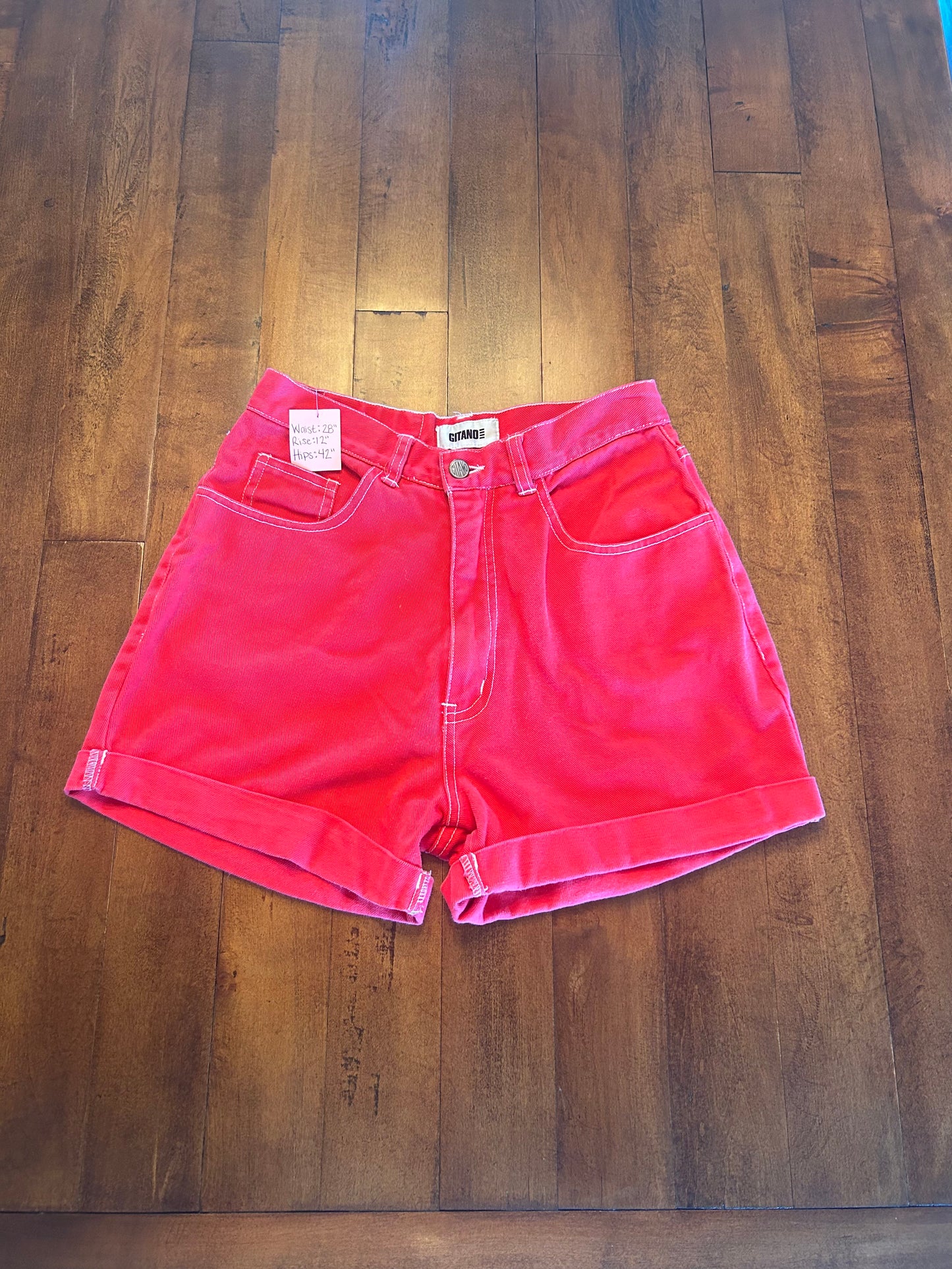 Gitano Pink Jean Shorts Size 28