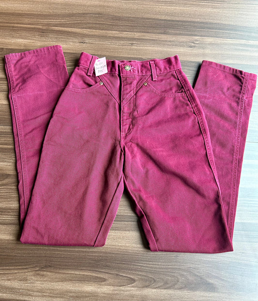 Ozark Mountain Red Bareback Jeans Size 25x35