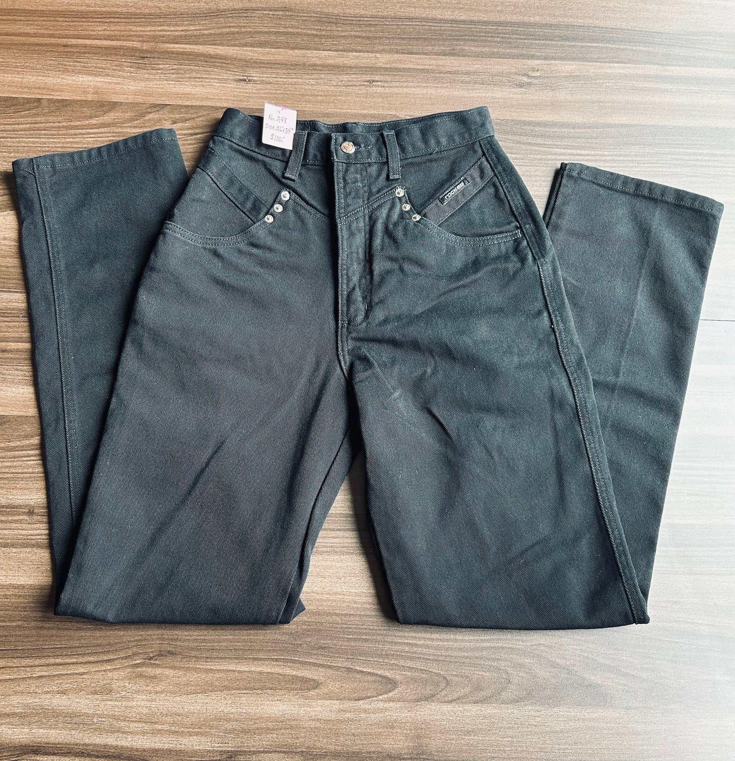 Rockies Bareback Black Jeans Size 26x34