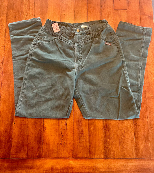 Rockies Bareback Hunter Green Jeans Size 30x33