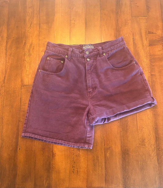 Vintage NUOVO  Purple Shorts Size 30