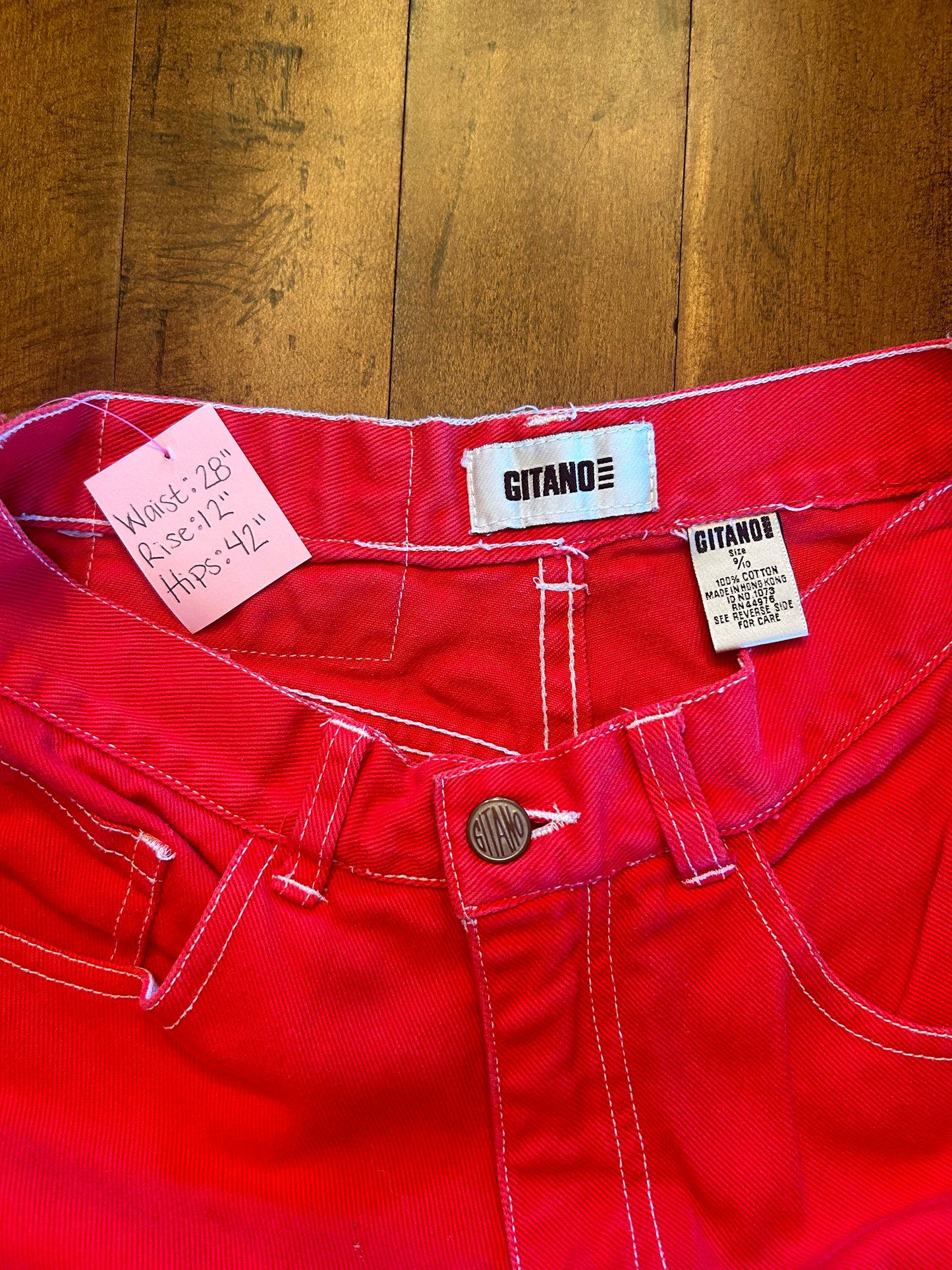 Gitano Pink Jean Shorts Size 28